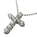 Platinum Diamond Cross Necklace - & Other Stories
