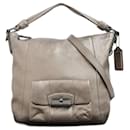 Coach Leather Bronze Hobo Bag  Leather Handbag 14783.0 in Good condition