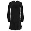 Tommy Hilfiger Womens Pure Cotton Jumper Dress in Black Cotton