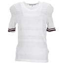 Womens Mesh Embroidered Crew Neck Jumper - Tommy Hilfiger