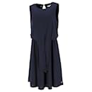 Tommy Hilfiger Womens Knot Dress in Navy Blue Polyester