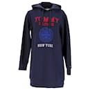 Tommy Hilfiger Womens Relaxed Fit Dress in Navy Blue Polyester