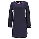 Tommy Hilfiger Womens Reversible Mini Dress in Navy Blue Cotton