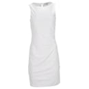 Tommy Hilfiger Mini robe moulante sans manches pour femme en polyester crème