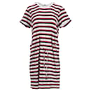 Tommy Hilfiger Vestido estilo camiseta a rayas para mujer en algodón multicolor