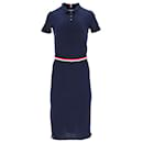 Tommy Hilfiger Damen-Kleid mit normaler Passform aus marineblauer Baumwolle