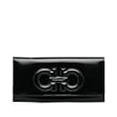 Salvatore Ferragamo  Gancini Leather Long Wallet Leather Long Wallet in Good condition