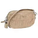 PRADA Shoulder Bag Leather Beige Auth bs10149 - Prada