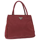 Prada Tote Bag Nylon Red Auth 59715