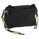FENDI Shoulder Bag Nylon Black Auth ac2440 - Fendi