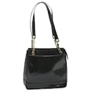 CHANEL Chain Shoulder Bag Patent Leather Black CC Auth bs10115 - Chanel