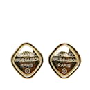 Gold Chanel 31 Rue Cambon Paris Clip-On Earrings