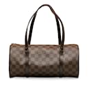 Brauner Louis Vuitton Damier Ebene Papillon 30 Schultertasche