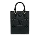 Cartera negra Louis Vuitton con monograma Empreinte Petit Sac Plat