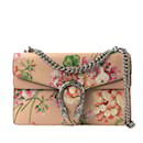 Pink Gucci Medium Leather Dionysus Blooms Shoulder Bag