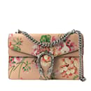 Bolso de hombro Dionysus Blooms de cuero mediano rosa Gucci