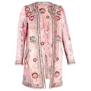 Isabel Marant Juliana Embellished Coat in Pink Cotton