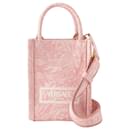 Mini sacola Athena - Versace - Algodão - Rosa