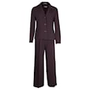 Max Mara Two Piece Suit in Purple Acetate Blend