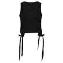 Tank Top With Bow Tails - Simone Rocha - Cotton - Black