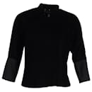 Comme Des Garçons Quarter Sleeve Jacket in Black Polyester - Comme Des Garcons
