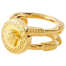 Medusa Safety Pin Ring - Versace - Metal - Gold