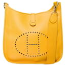 HERMES Evelyne Bag in Yellow Leather - 101589 - Hermès