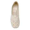 The Row Ivory Raffaela Crochet Pumps - The row