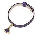 Purple Bvlgari Diva Leather Bracelet - Bulgari
