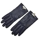 Hermes Blue Soya Cadena Gloves - Hermès