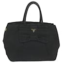 PRADA Hand Bag Nylon Black Auth 59480 - Prada