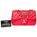 Sac Chanel Timeless/Classico in Pelle Rossa - 101590