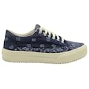 Rhude V2 Bandana Low Sneakers in Blue Canvas - Autre Marque