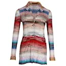Missoni Chevron-Pattern Knit Blazer in Multicolor Viscose