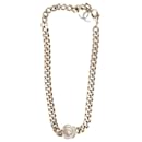 Chanel pearl CC curb choker necklace