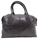 SAC A MAIN TOD'S D-STYLING EN CUIR MARRON BROWN LEATHER HAND BAG PURSE - Tod's