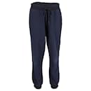 Pantaloni sportivi Berluti con coulisse in vita in cotone blu navy