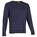 Marc by Marc Jacobs Two Tone Sweater in Navy Blue Cotton