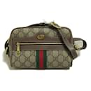 Gucci GG Supreme Ophidia Mini Bag Canvas Crossbody Bag 517350 in Good condition