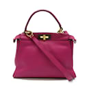 Medium peekaboo leather handbag 8BN290 - Fendi
