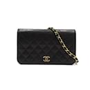 CC Quilted Leather Full Flap Bag A03568 - Chanel