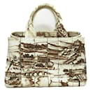 Prada Canapa Stampato Handbag Canvas Handbag in Good condition