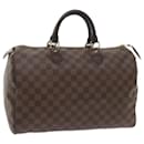 LOUIS VUITTON Damier Ebene Speedy 35 Bolsa de mão N41363 Autenticação de LV 53620 - Louis Vuitton