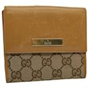 GUCCI GG Canvas Wallet Beige 035 1502 2151 Auth ep2459 - Gucci