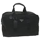 PRADA Boston Bag Nylon Negro Auth yk9091 - Prada
