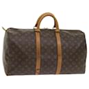 Louis Vuitton Monograma Keepall 50 Boston Bag M41426 LV Auth ki3713