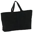 GUCCI Tote Bag Suede Leather Black 002 2113 0476 auth 60148 - Gucci