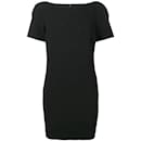 Gianni Versace Black Wool Mini Dress