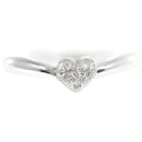 [Luxo] 18Anel de metal K Diamond Heart Ring em excelente estado - & Other Stories