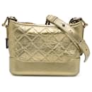 Chanel Gold Small Metallic Gabrielle Crossbody Bag